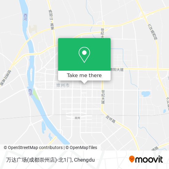 万达广场(成都崇州店)-北1门 map