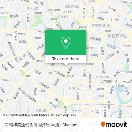 尚锦和美连锁酒店(成都永丰店) map