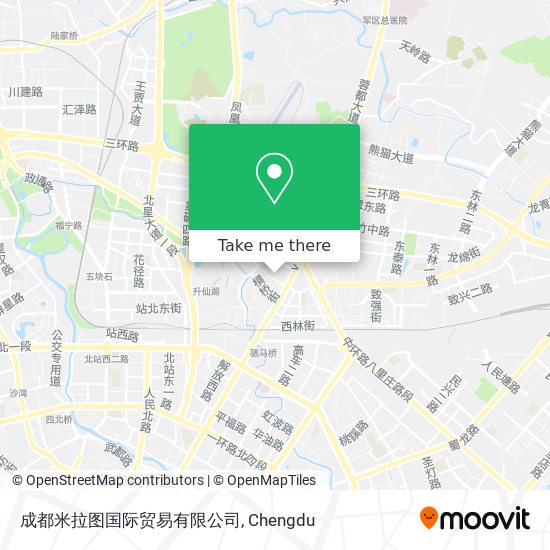 成都米拉图国际贸易有限公司 map