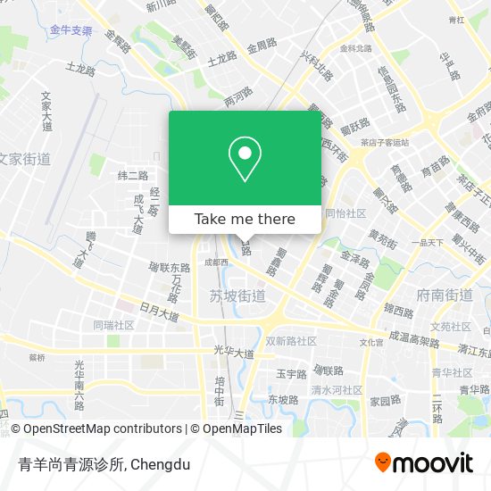 青羊尚青源诊所 map