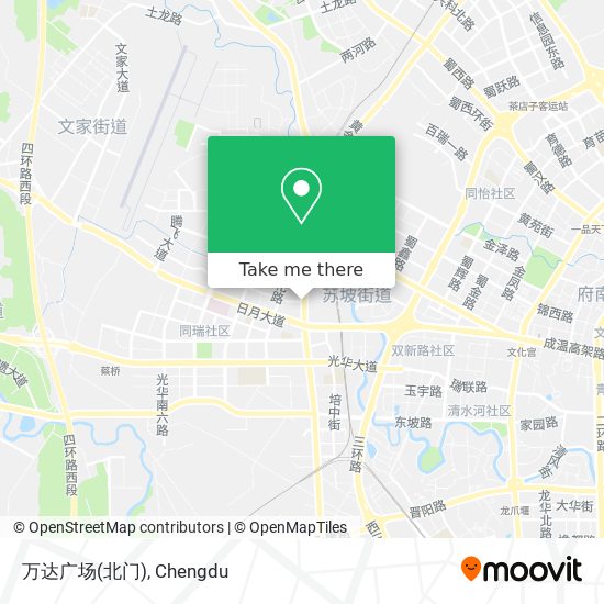 万达广场(北门) map