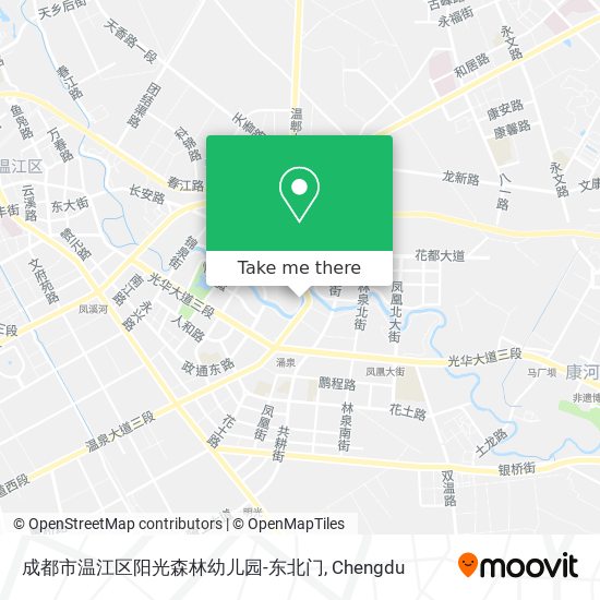 成都市温江区阳光森林幼儿园-东北门 map