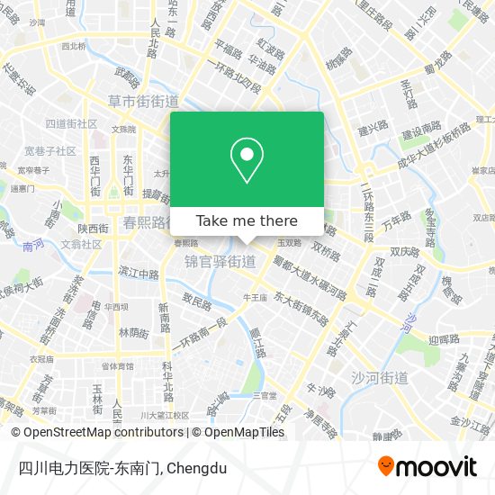 四川电力医院-东南门 map