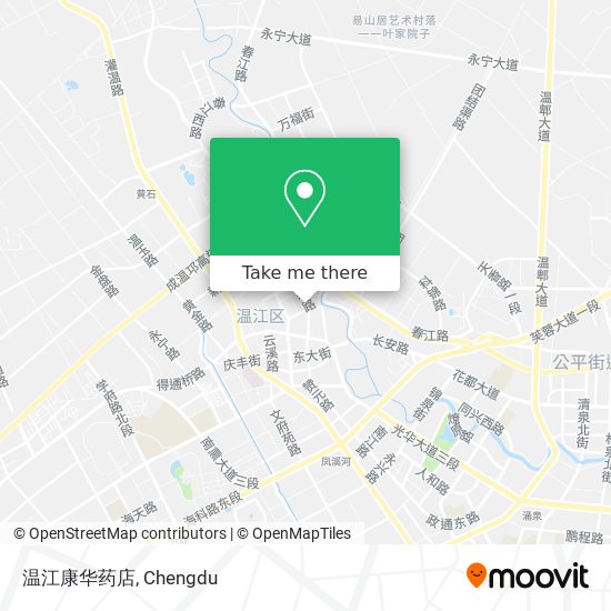温江康华药店 map