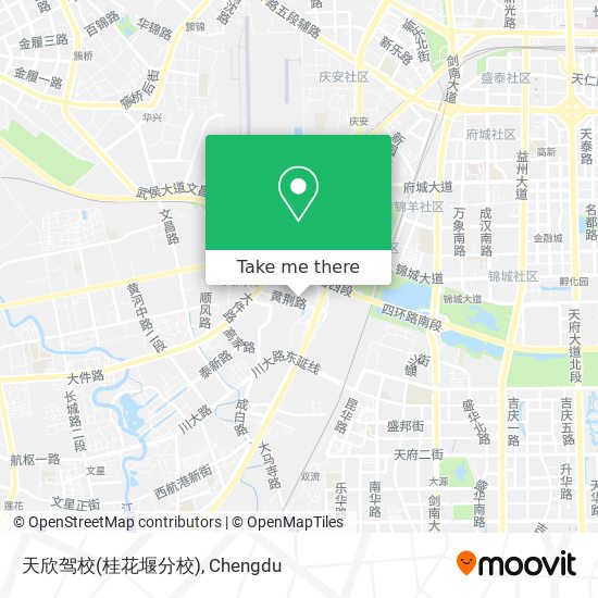 天欣驾校(桂花堰分校) map