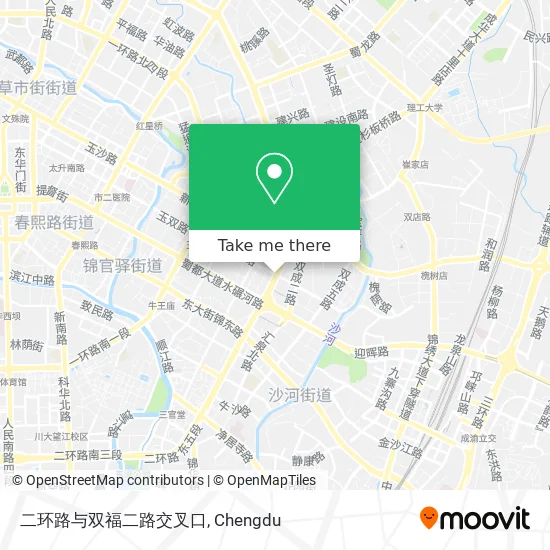 二环路与双福二路交叉口 map