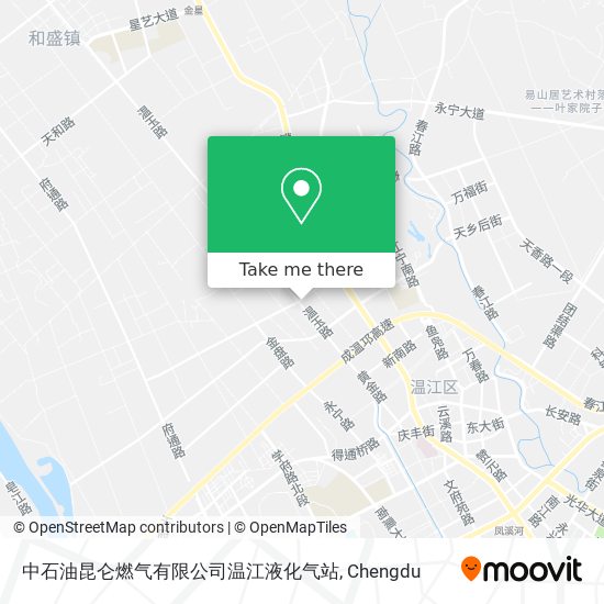 中石油昆仑燃气有限公司温江液化气站 map