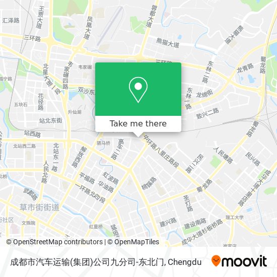 成都市汽车运输(集团)公司九分司-东北门 map