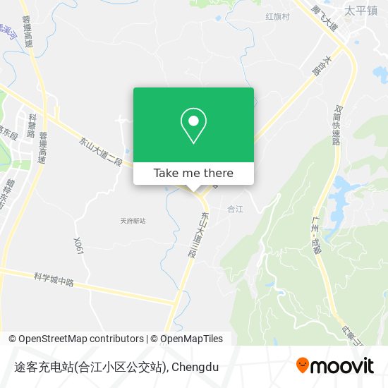 途客充电站(合江小区公交站) map