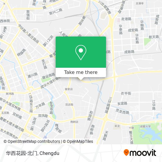 华西花园-北门 map
