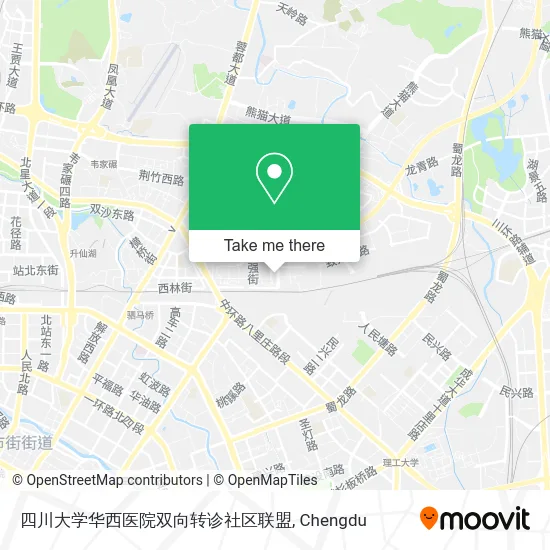 四川大学华西医院双向转诊社区联盟 map
