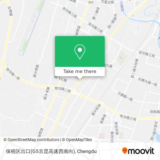 保税区出口(G5京昆高速西南向) map