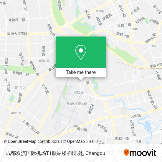 成都双流国际机场T1航站楼-问讯处 map