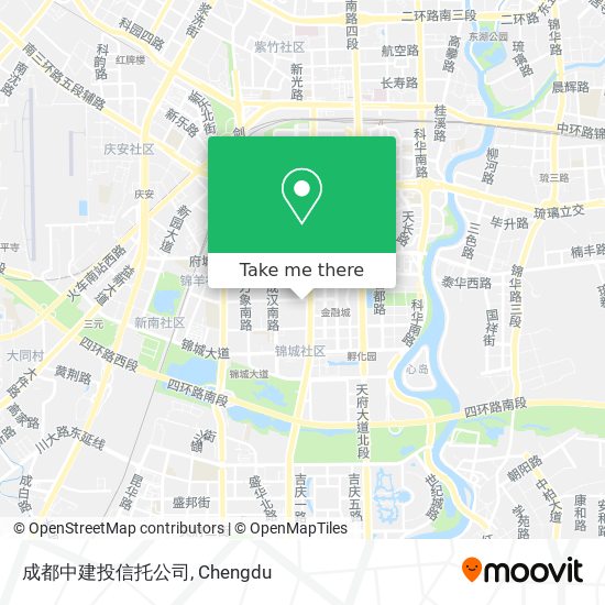 成都中建投信托公司 map
