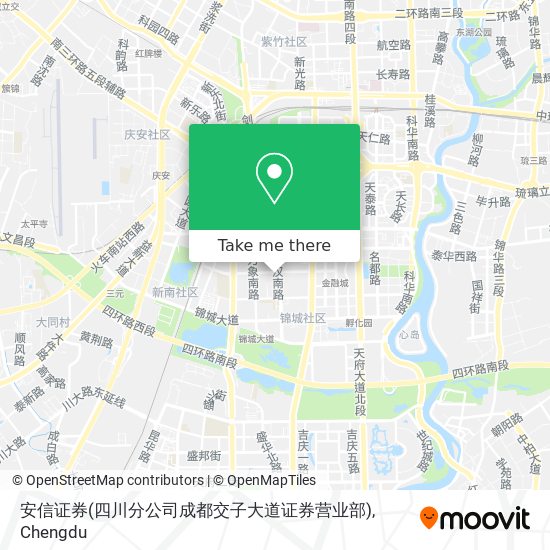 安信证券(四川分公司成都交子大道证券营业部) map