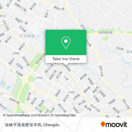 攻崃平落老桥张羊肉 map