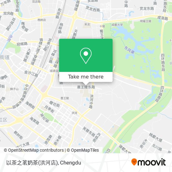 以茶之茗奶茶(洪河店) map