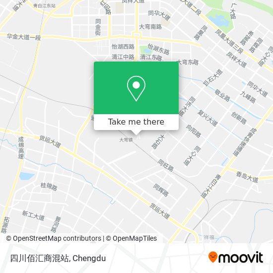 四川佰汇商混站 map