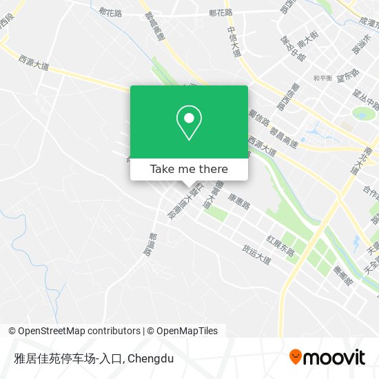 雅居佳苑停车场-入口 map