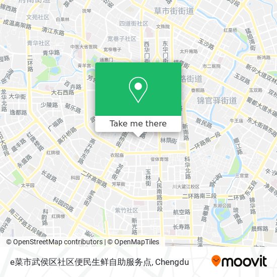 e菜市武侯区社区便民生鲜自助服务点 map
