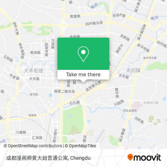 成都漫画师黄大姐普通公寓 map