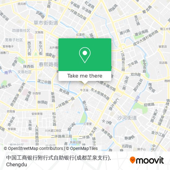 中国工商银行附行式自助银行(成都芷泉支行) map