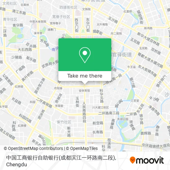 中国工商银行自助银行(成都滨江一环路南二段) map