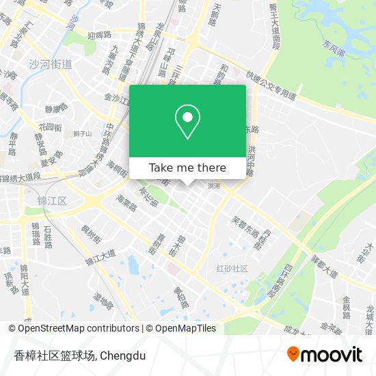 香樟社区篮球场 map