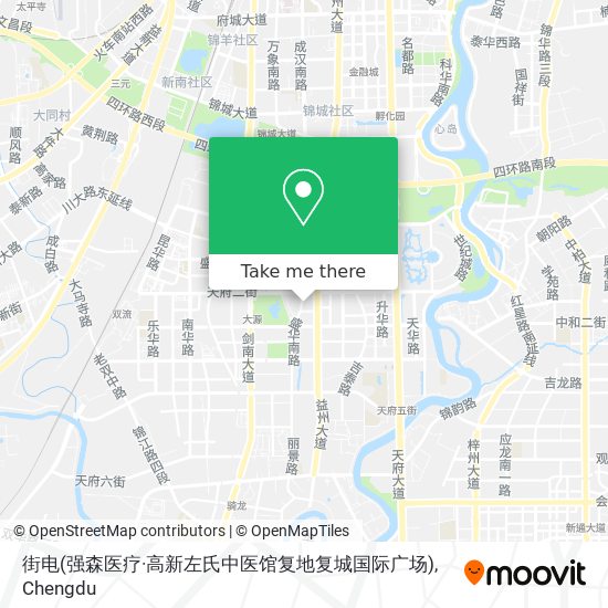街电(强森医疗·高新左氏中医馆复地复城国际广场) map
