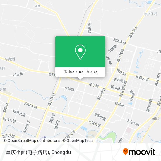 重庆小面(电子路店) map
