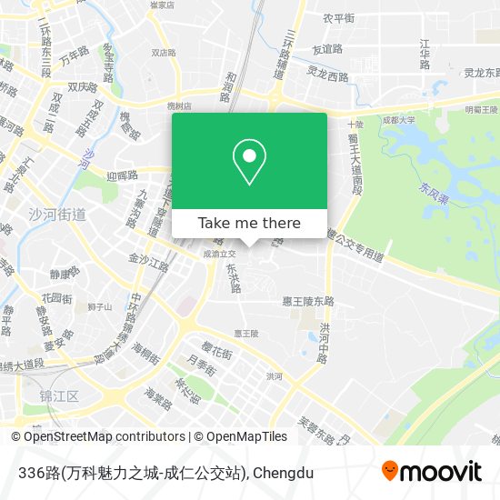 336路(万科魅力之城-成仁公交站) map