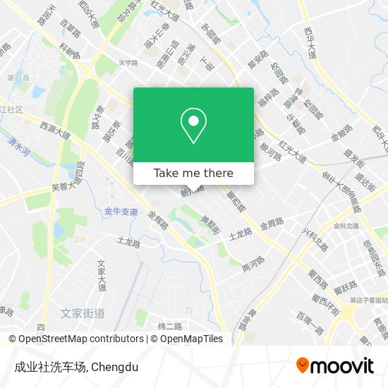成业社洗车场 map
