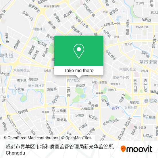 成都市青羊区市场和质量监督管理局新光华监管所 map
