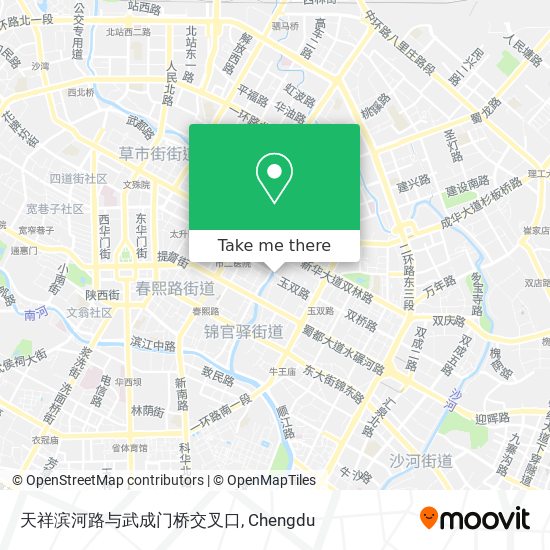 天祥滨河路与武成门桥交叉口 map