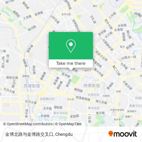 金博北路与金博路交叉口 map