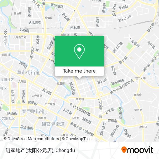 链家地产(太阳公元店) map