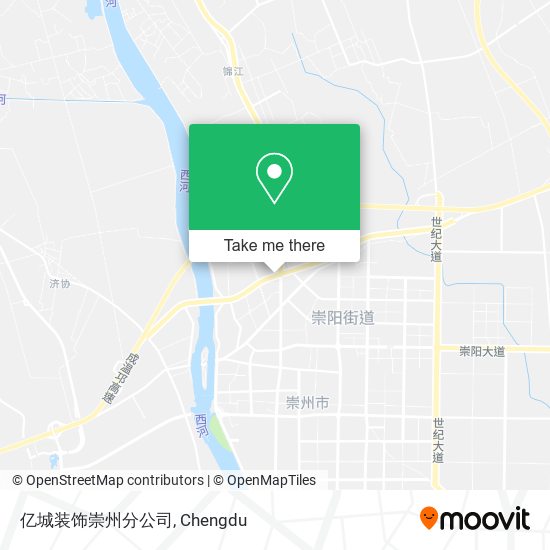 亿城装饰崇州分公司 map