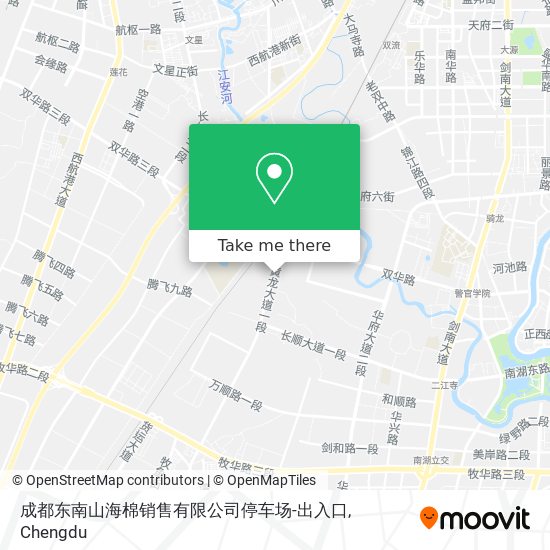 成都东南山海棉销售有限公司停车场-出入口 map