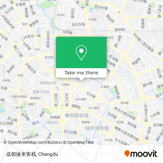 成都缘来客栈 map