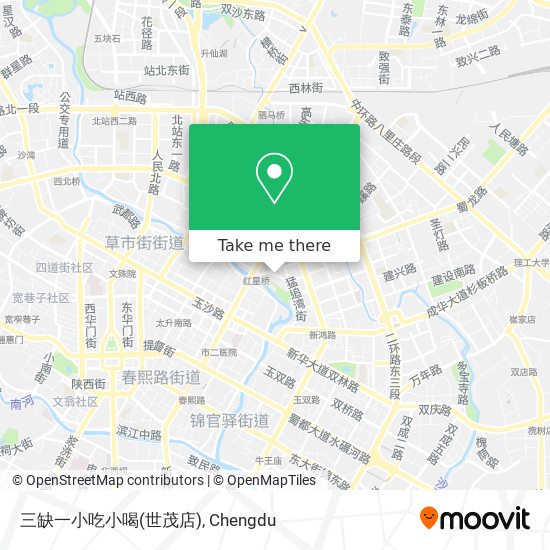 三缺一小吃小喝(世茂店) map