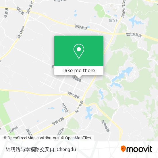 锦绣路与幸福路交叉口 map