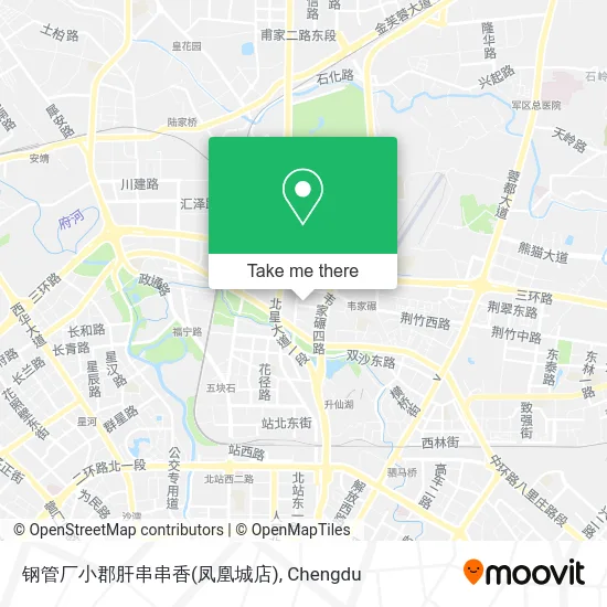 钢管厂小郡肝串串香(凤凰城店) map