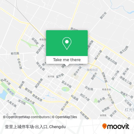 壹里上城停车场-出入口 map