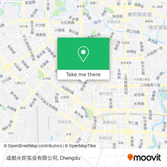 成都火炬实业有限公司 map