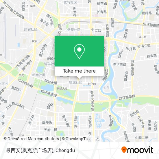 最西安(奥克斯广场店) map