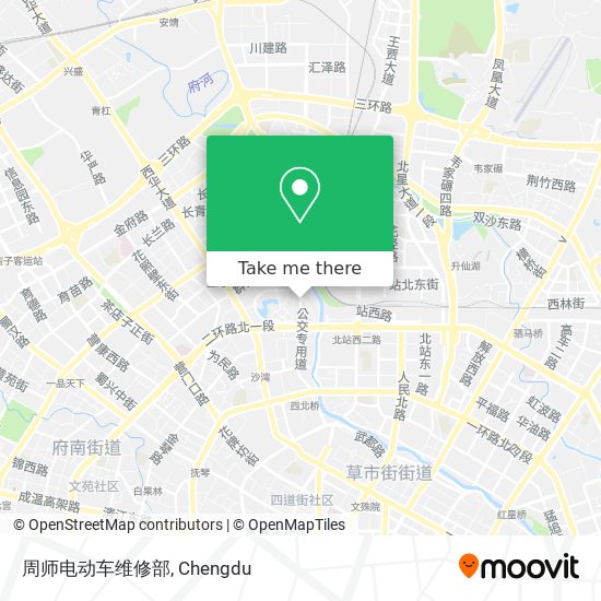 周师电动车维修部 map