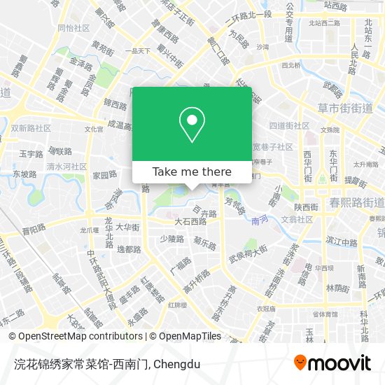 浣花锦绣家常菜馆-西南门 map