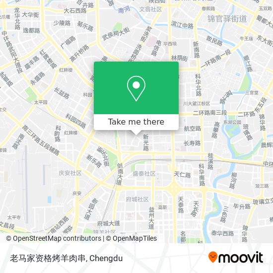 老马家资格烤羊肉串 map