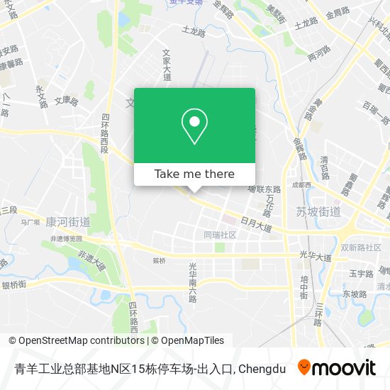 青羊工业总部基地N区15栋停车场-出入口 map