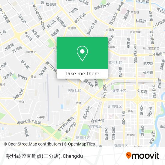 彭州蔬菜直销点(三分店) map